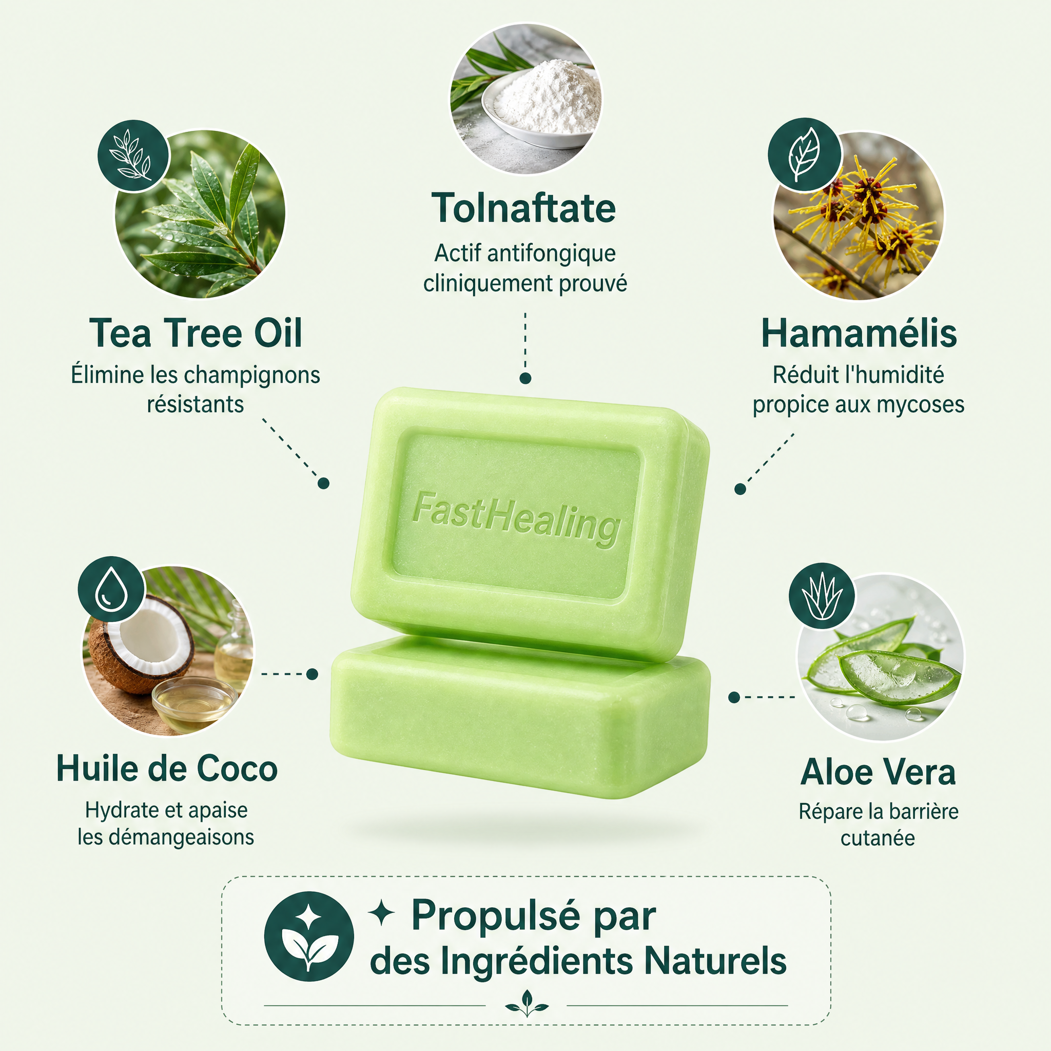 Savon Purifiant Intensif & Antifongique Naturel