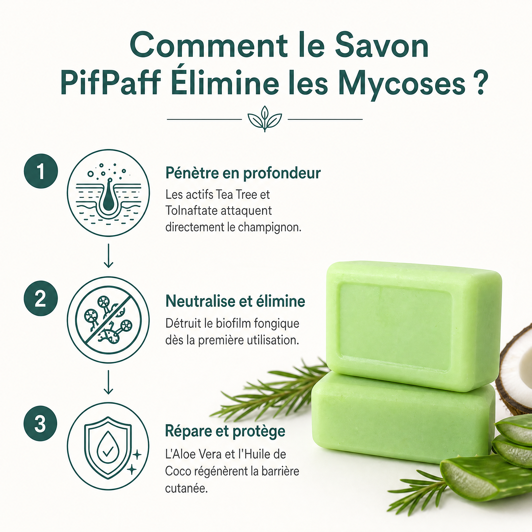 Savon Purifiant Intensif & Antifongique Naturel